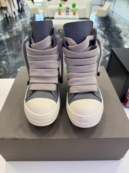 Rick Owens Gray Temple Jumbolace Sneakers