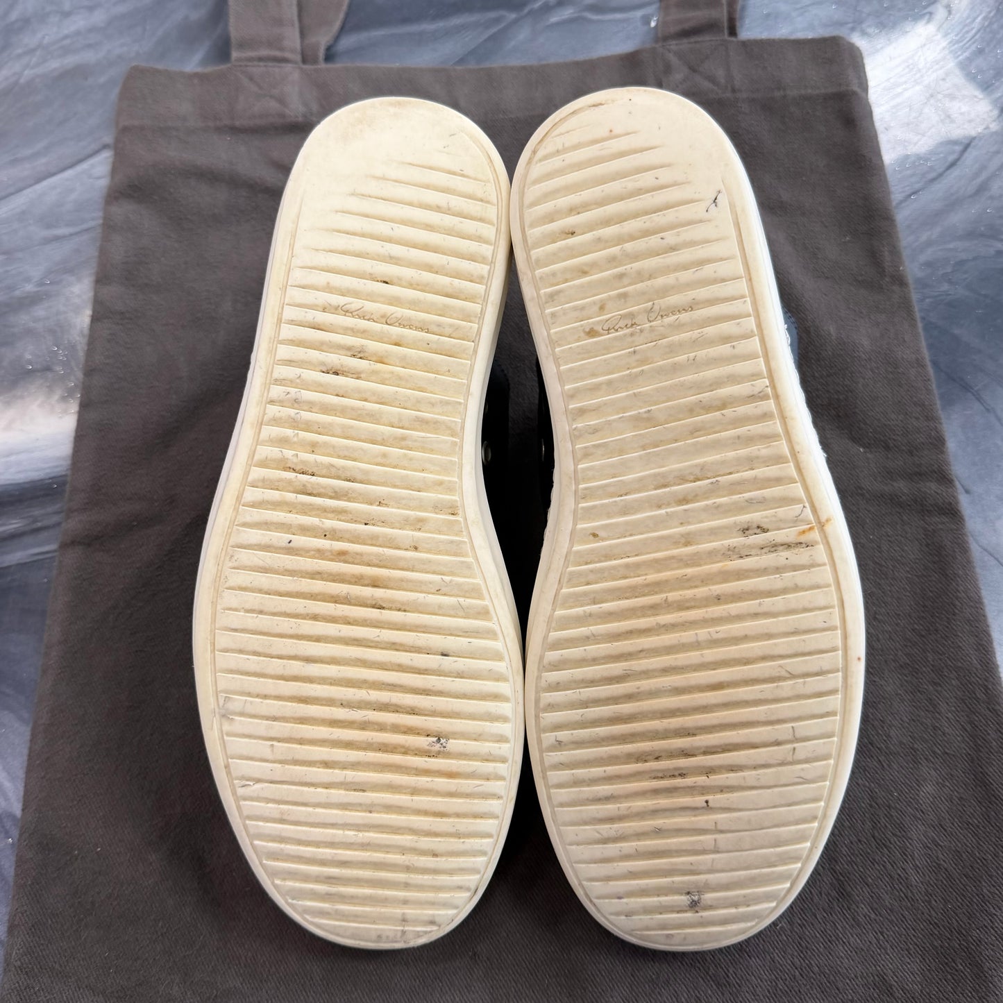 Rick Owens Jumbo Lace Ramone Lows (USED) (NO BOX)