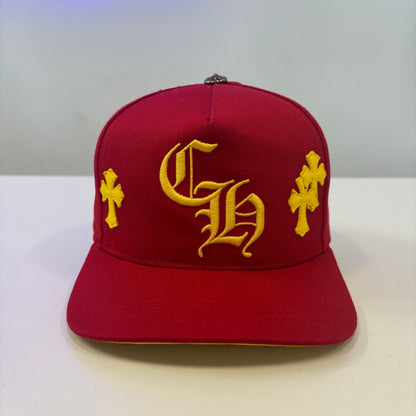 Chrome Hearts Patch Hat Red/Yellow