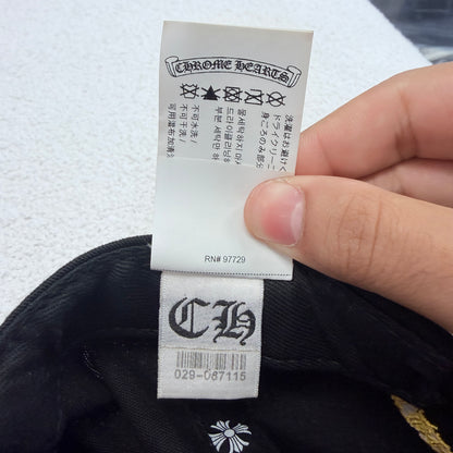 Chrome Hearts Black/Gold Baseball Hat