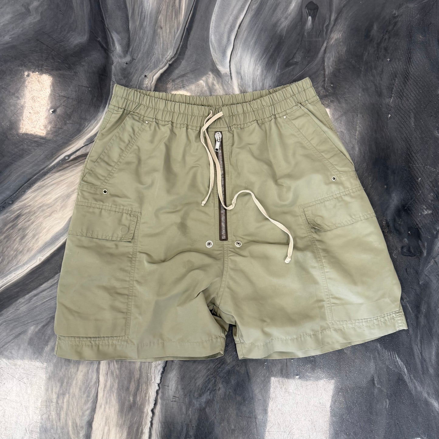 Rick Owens Celadon Cargobela Shorts