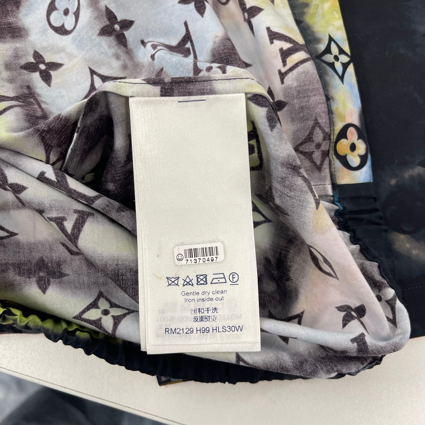 Louis Vuitton Rip Dyed Zip Shirt