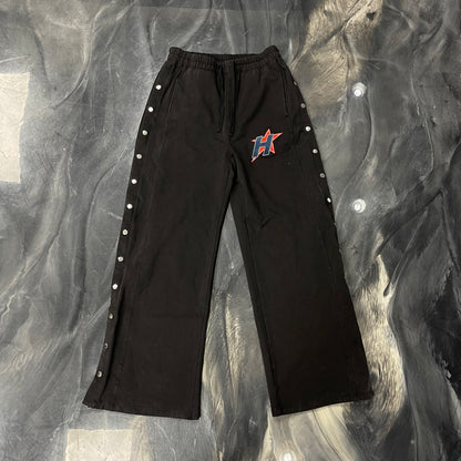 HMDD H Star Snap Black Sweatpants