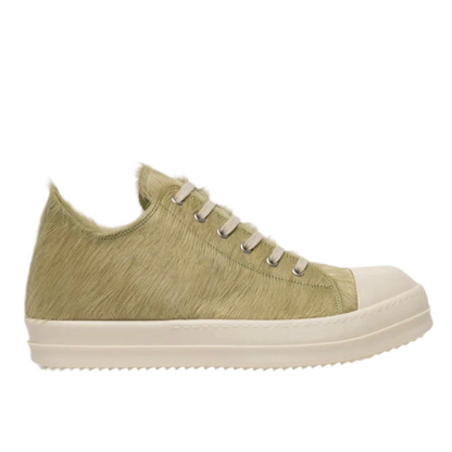 Rick Owens Long Hair Low Ramones in Dirty Acid (USED NO BOX)