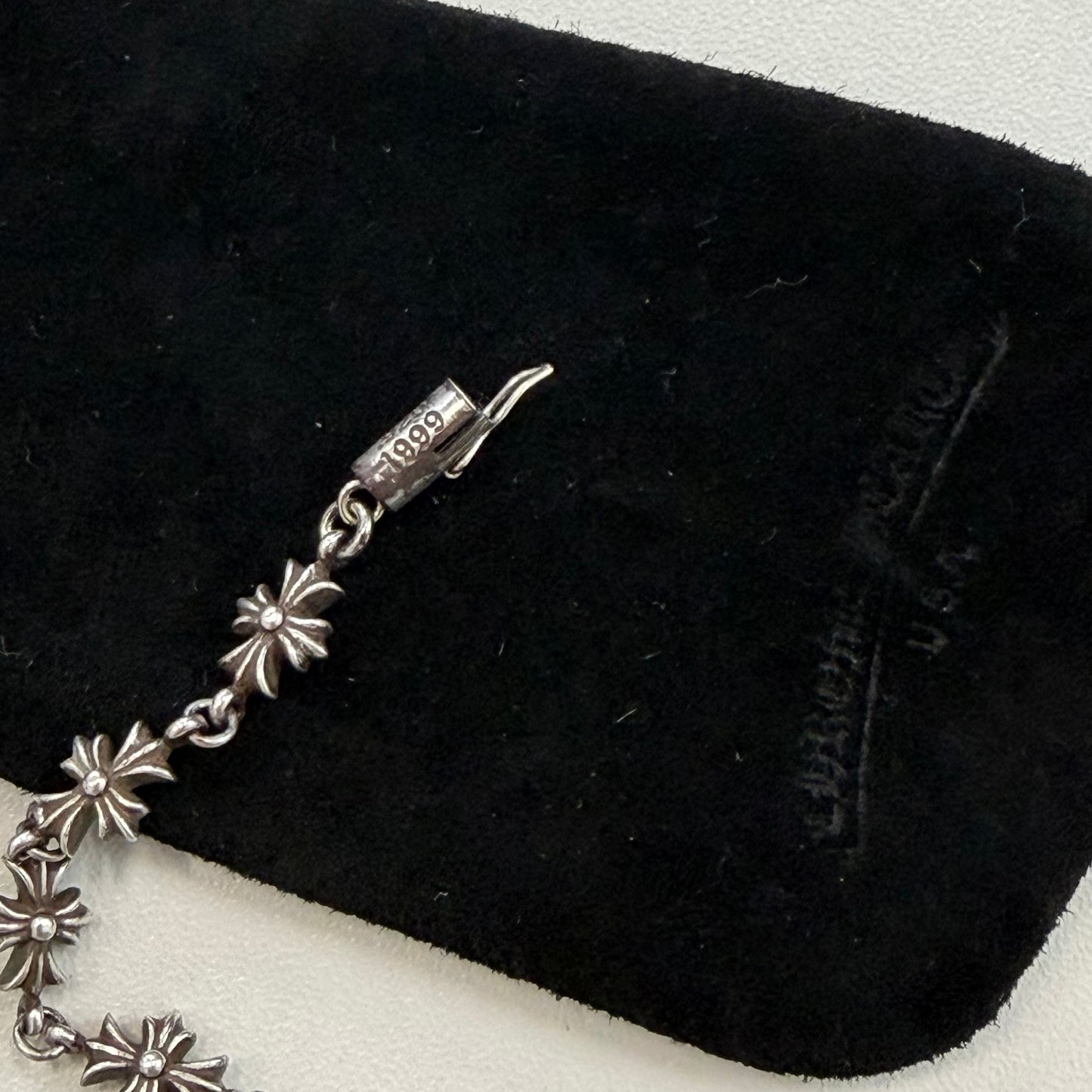 Chrome Hearts Tiny E CH Plus link necklace