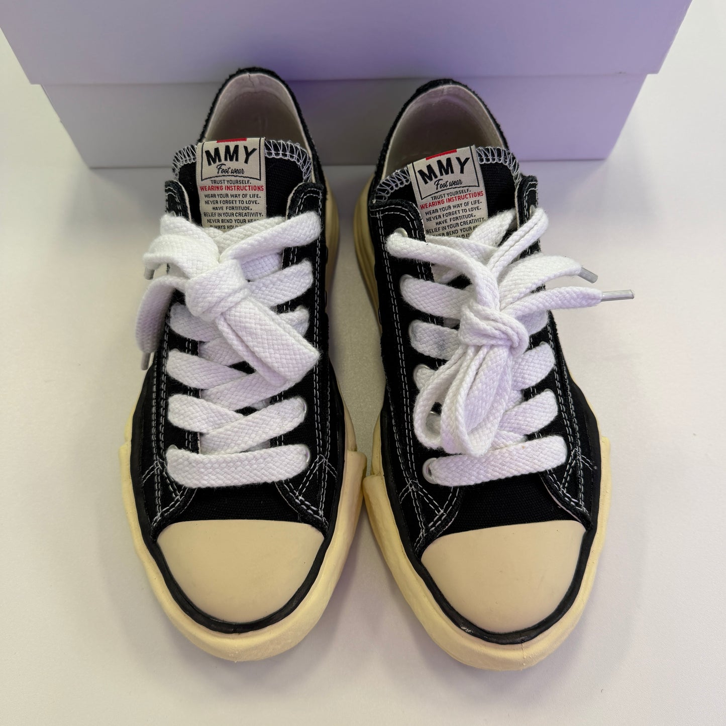 Maison Mihara Yasuhiro Peterson OG Sole Canvas Low Black (Used)