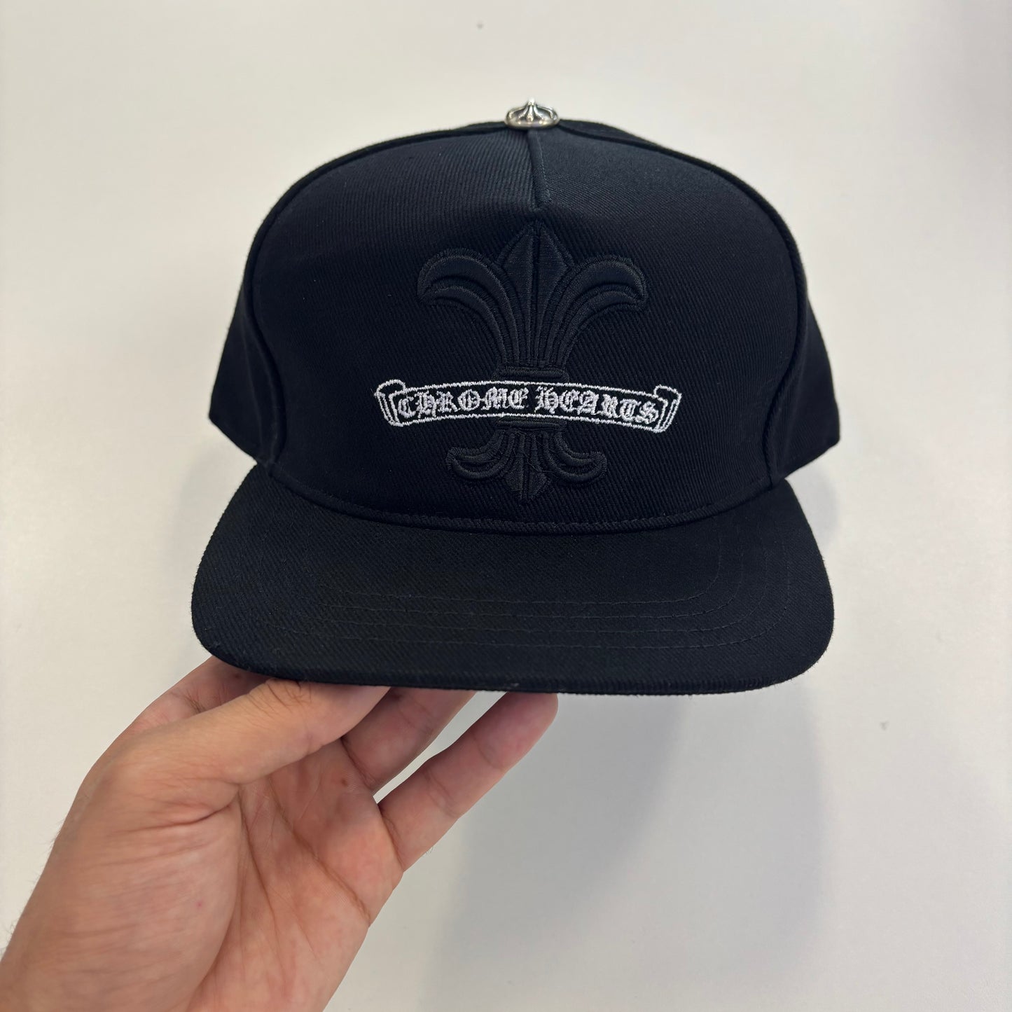 Chrome Hearts Fleur Black Baseball Hat