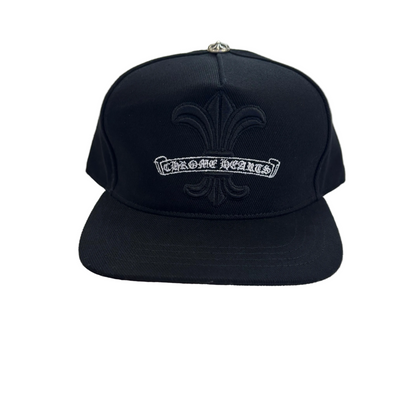 Chrome Hearts Fleur Black Baseball Hat
