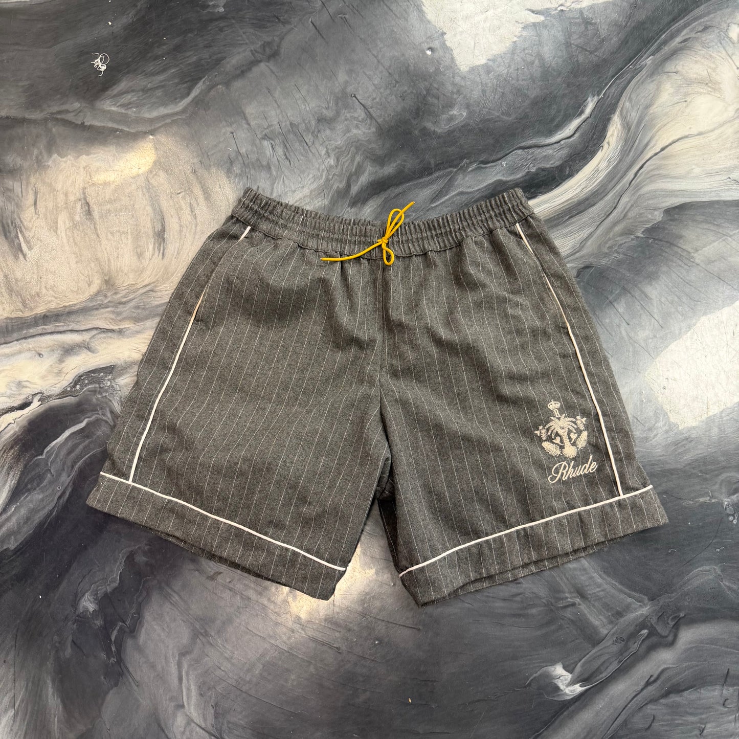 Rhude Striped Pajama Shorts