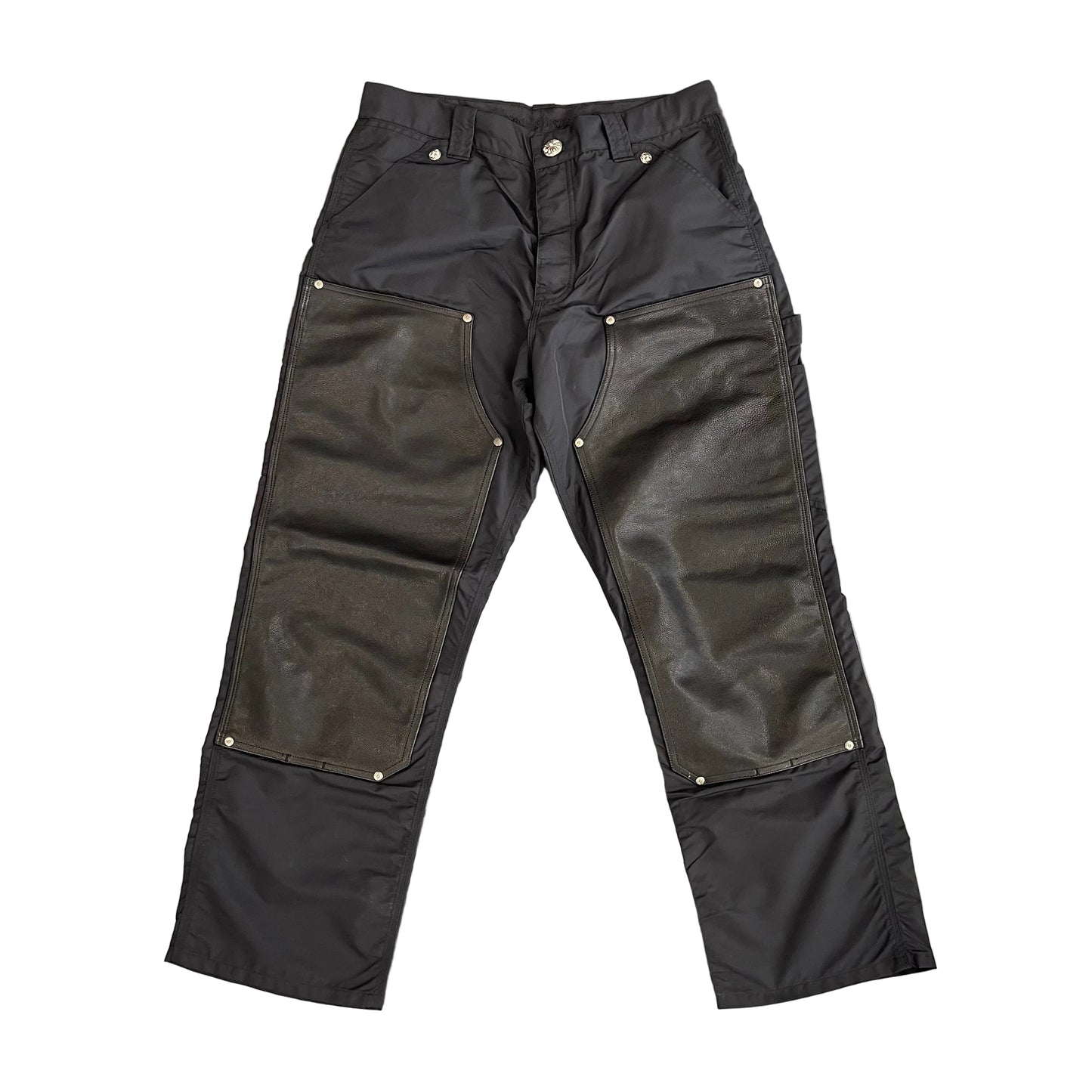Chrome Hearts Nylon and Leather Double Knee Carpenter Pants