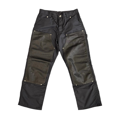 Chrome Hearts Nylon and Leather Double Knee Carpenter Pants