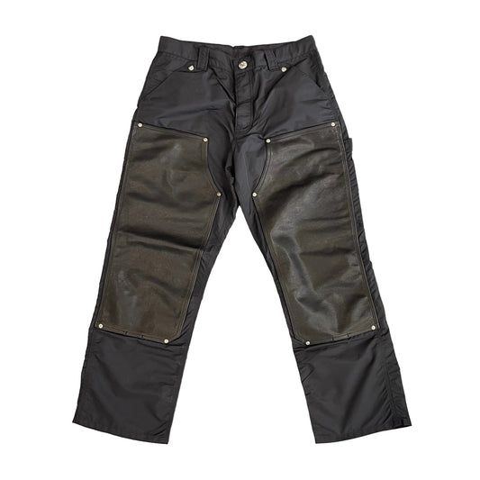 Chrome Hearts Nylon and Leather Double Knee Carpenter Pants