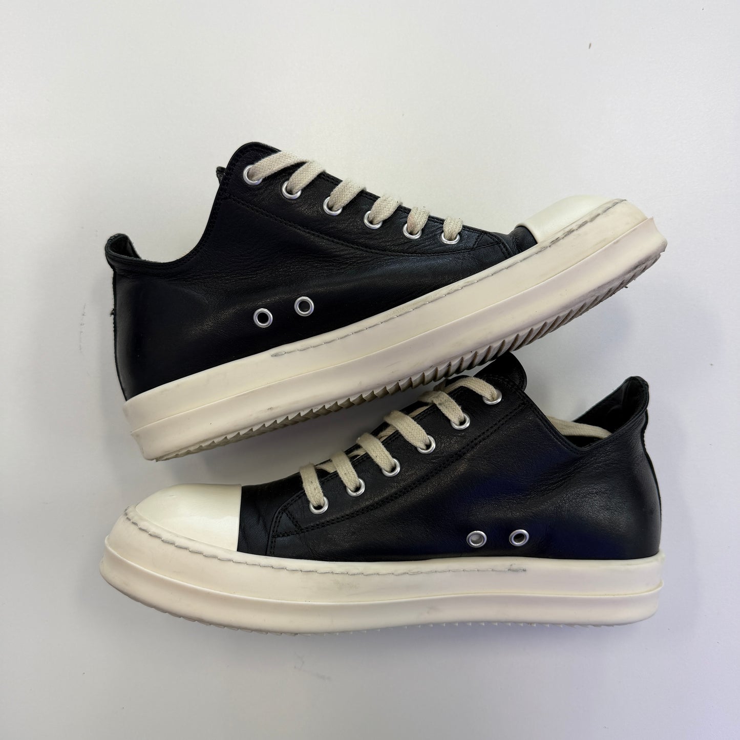 Rick Owens Ramone Low Black/Milk (Used)(No Box)