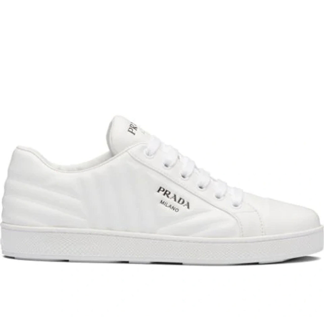 Prada Quilted Leather Logo Sneakers (USED NO BOX)