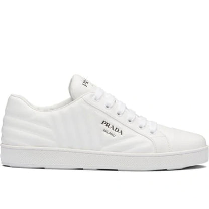 Prada Quilted Leather Logo Sneakers (USED NO BOX)