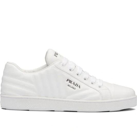 Prada Quilted Leather Logo Sneakers (USED NO BOX)
