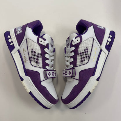 Louis Vuitton LV Trainer Monogram Strap White Purple (USED NO BOX)