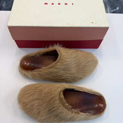 Marni Fussbet Sabot Mule Biege (USED)