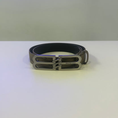 Balenciaga BB Signature 40 Belt Beige/Brown