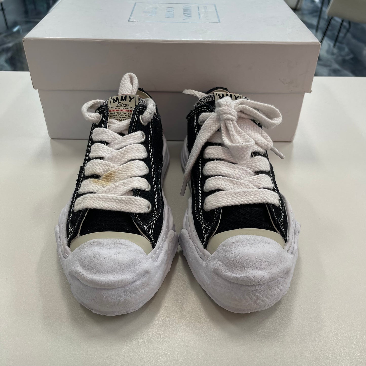 Maison Mihara Yasuhiro Hank OG Sole Canvas Low Black (USED) (Black Friday)