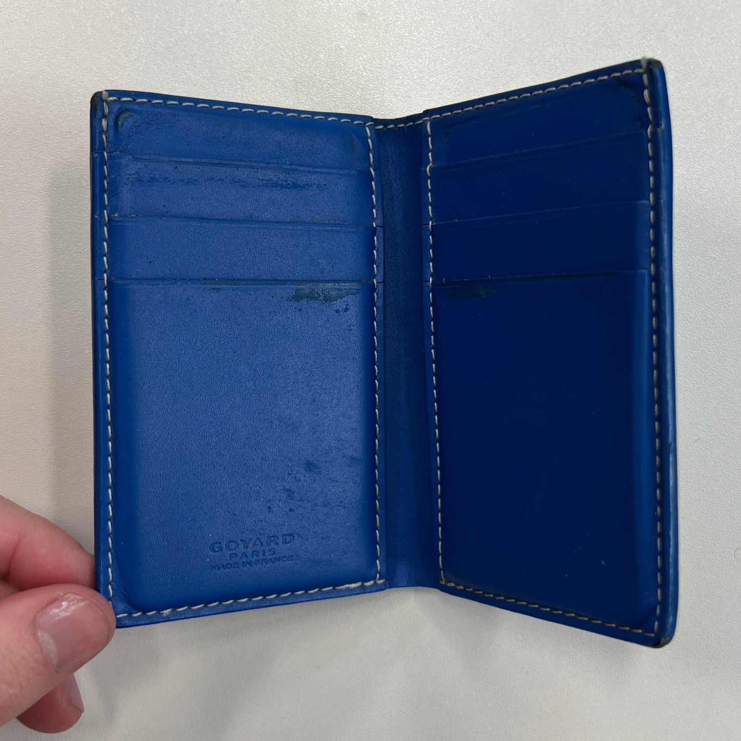 Goyard Saint Pierre Card Holder Royal Blue