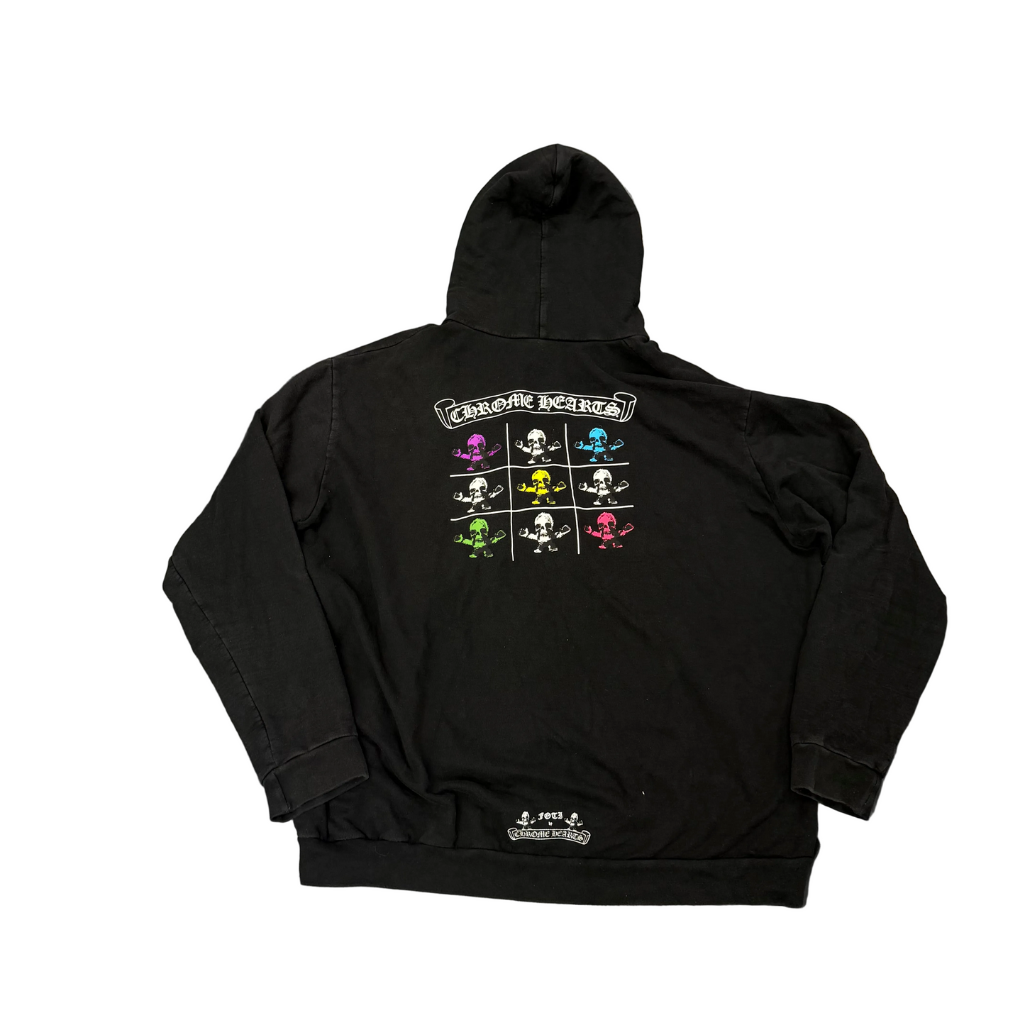 Chrome Hearts Foti Tic Tac Toe zip-up hoodie (broken zipper)