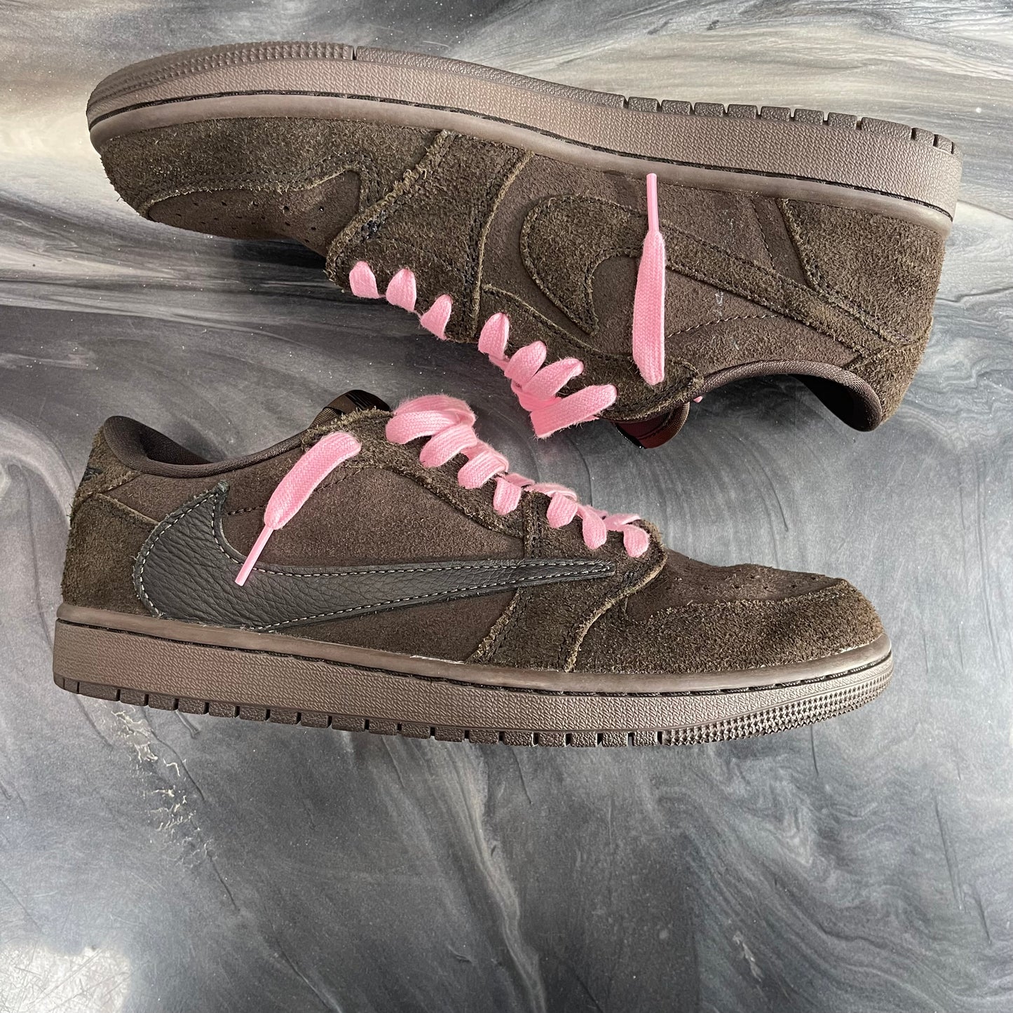Travis Scott X Jordan 1 Low OG SP 'Velvet Brown' (USED)