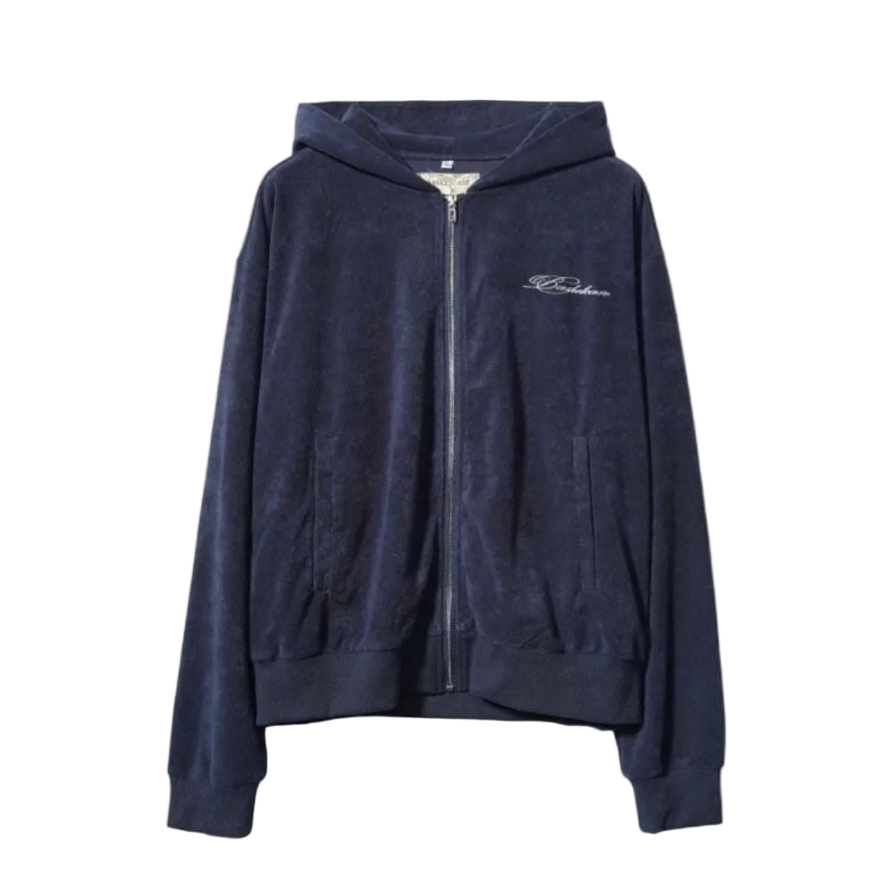 Basketcase Gallery Chandelier velour zip-up hoodie