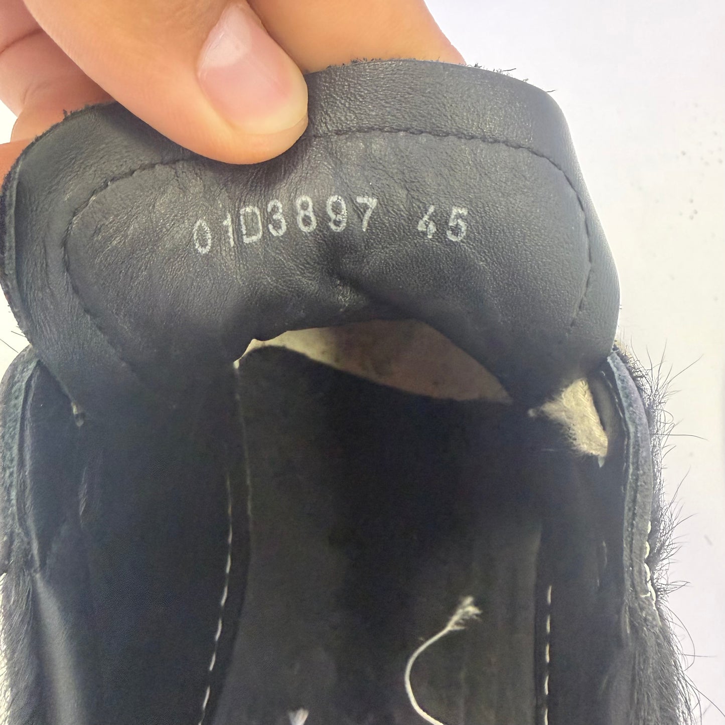 Rick Owens Pony Hair Lido Vintage Low (USED NO BOX)