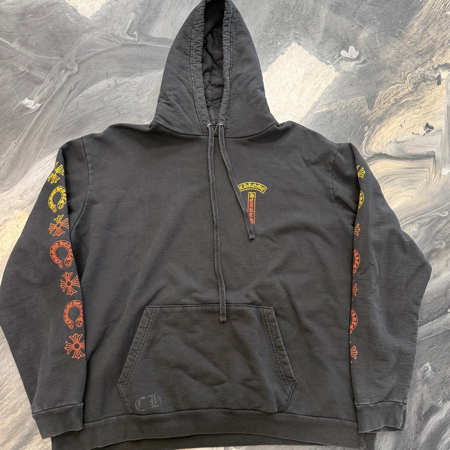 Chrome Hearts Gradient T-Bar Logo Hoodie