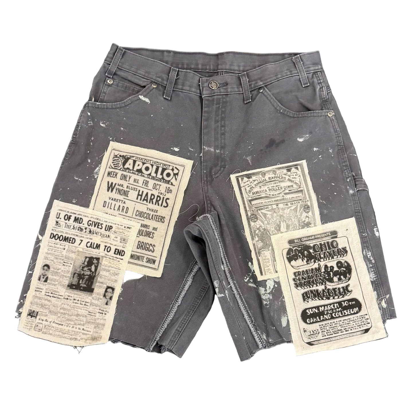 Geek Boyz Global Grey Patch Shorts
