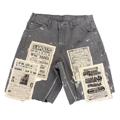 Geek Boyz Global Grey Patch Shorts