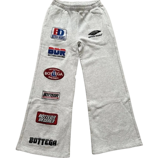 Bottega Desires 'Patches' Grey Sweatpants