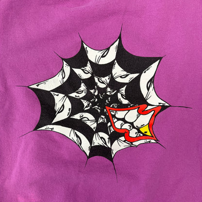 Chrome Hearts Matty Boy Web Purple Crewneck Sweatshirt