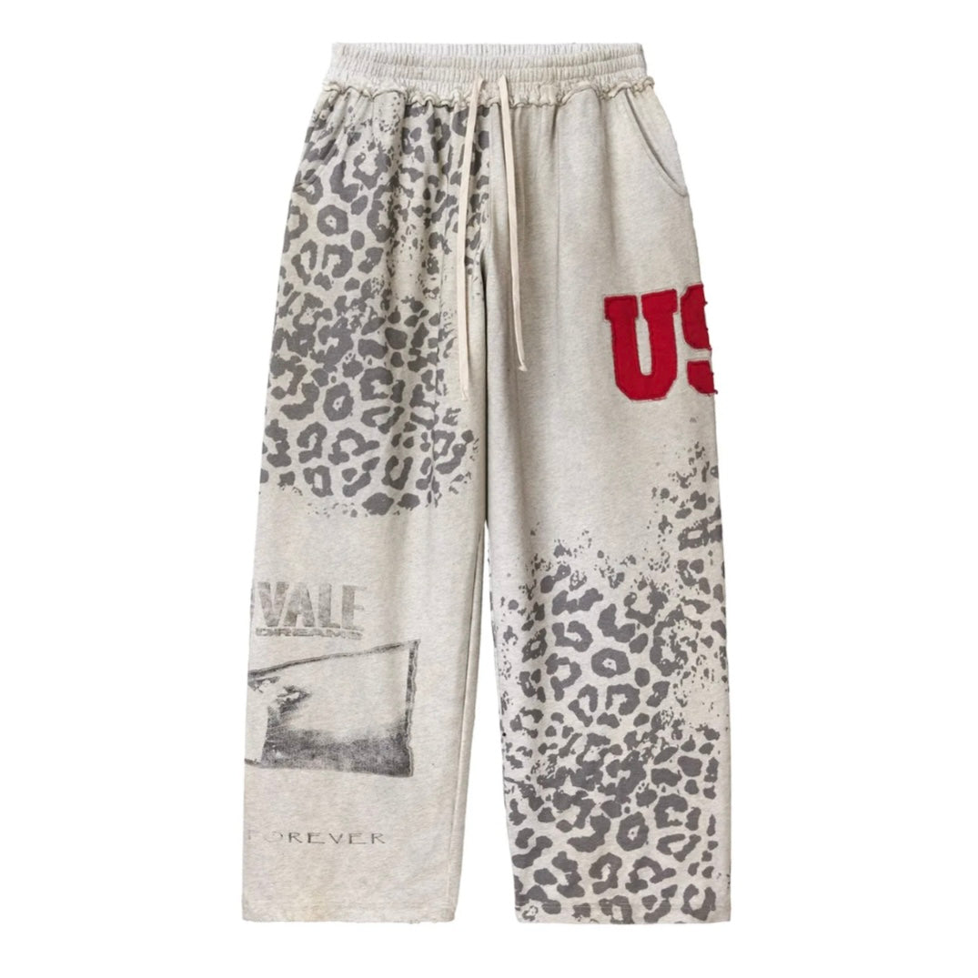 Vale Forever Cheetah Sweats Grey