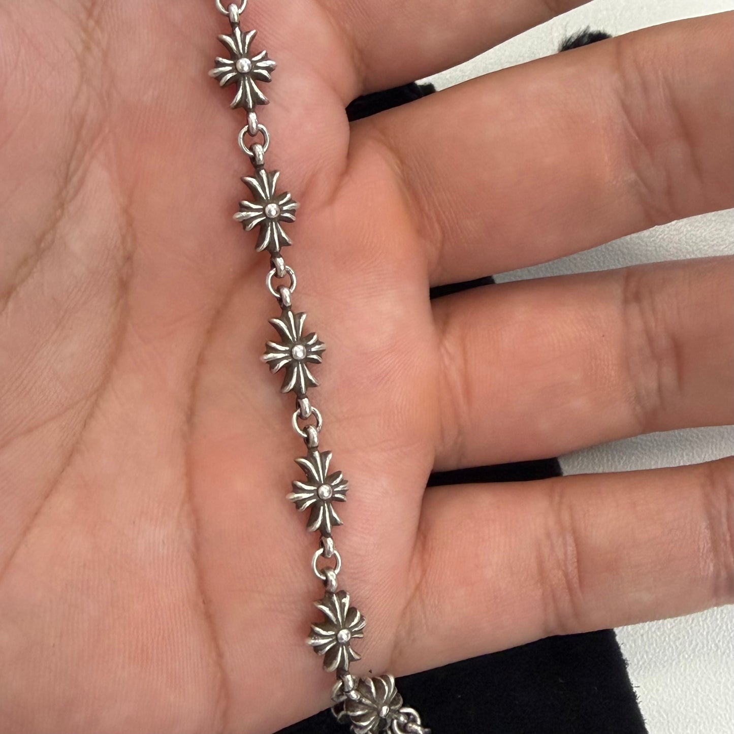 Chrome Hearts Tiny E CH Plus link necklace