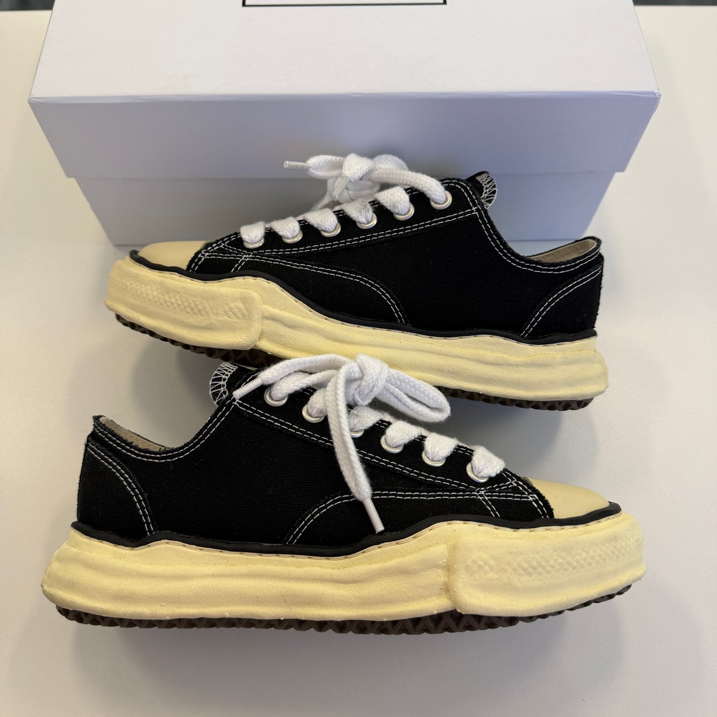 Maison Mihara Yasuhiro Peterson OG Sole Canvas Low Black (Used)