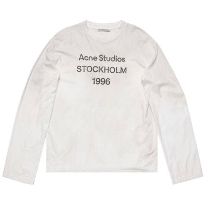 Acne Studios Logo 1996 Long Sleeve T-Shirt White