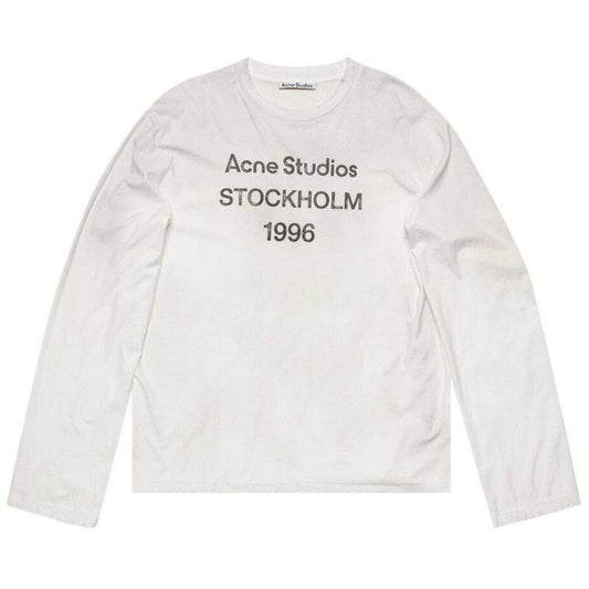 Acne Studios Logo 1996 Long Sleeve T-Shirt White