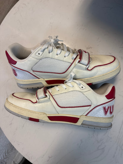 Louis Vuitton Trainer Red Mesh (USED NO BOX)