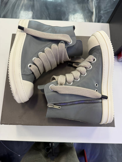 Rick Owens Gray Temple Jumbolace Sneakers