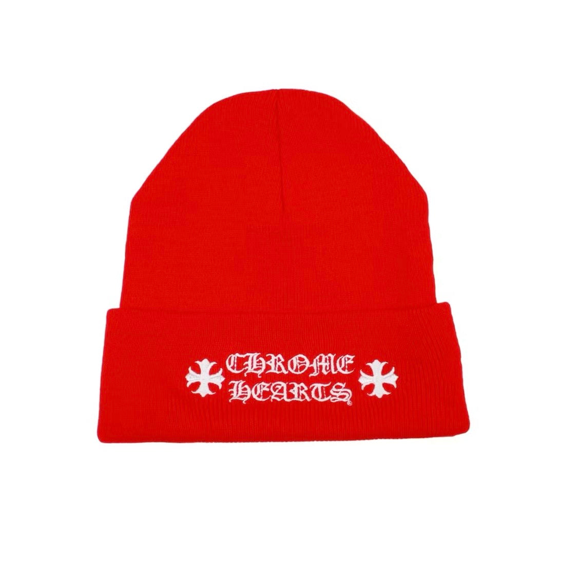 Chrome Hearts Logo Beanie Red