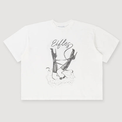 Eifles Heels Tee White