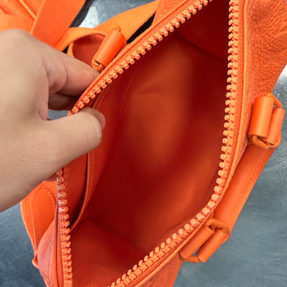 Louis Vuitton Orange Keepall Bandouliere Bag Monogram Taurillon Leather 25