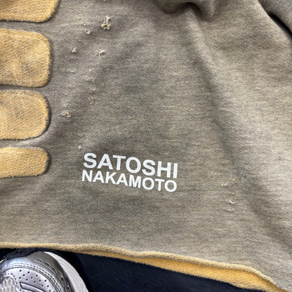 Satoshi Nakamoto 'Destroyed Patchwork' Moto Shorts