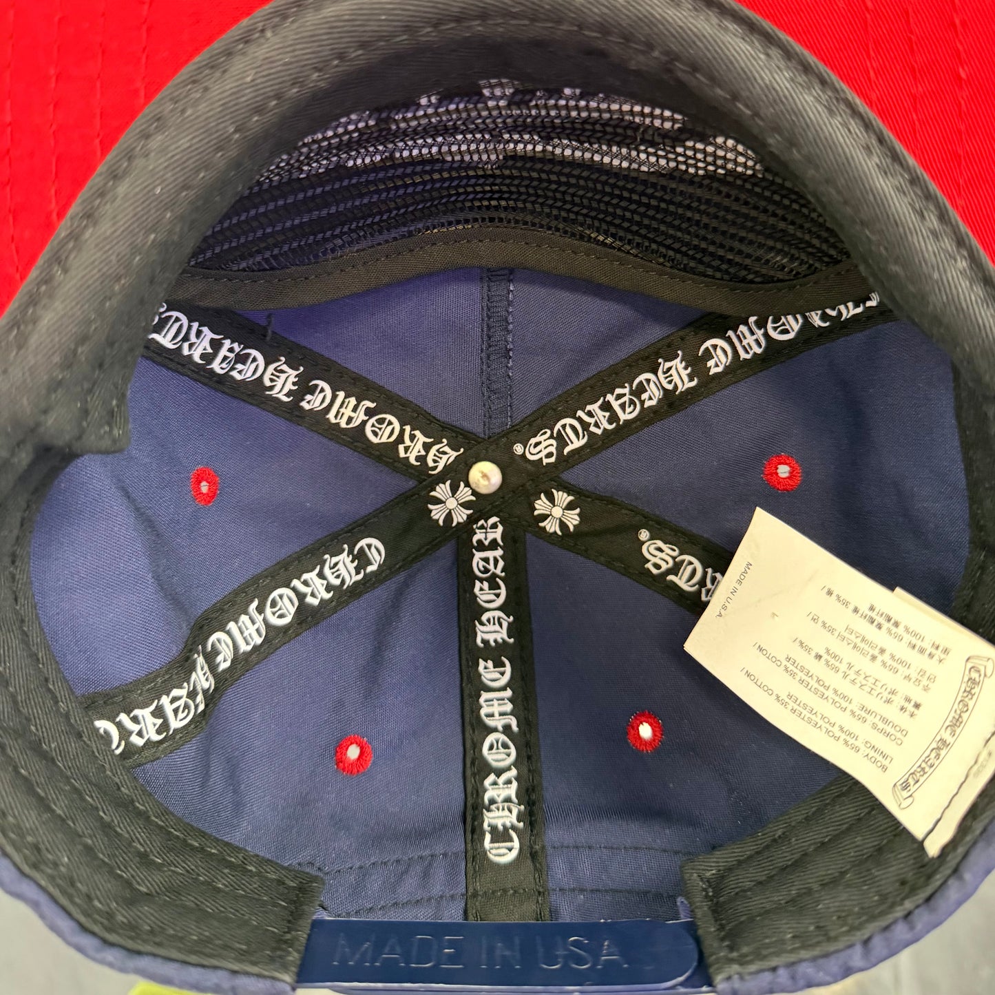 Chrome Hearts Gas Station Navy Trucker Hat