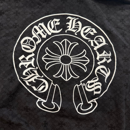 Chrome Hearts Plus Cross Allover Print Horseshoe Logo Hoodie