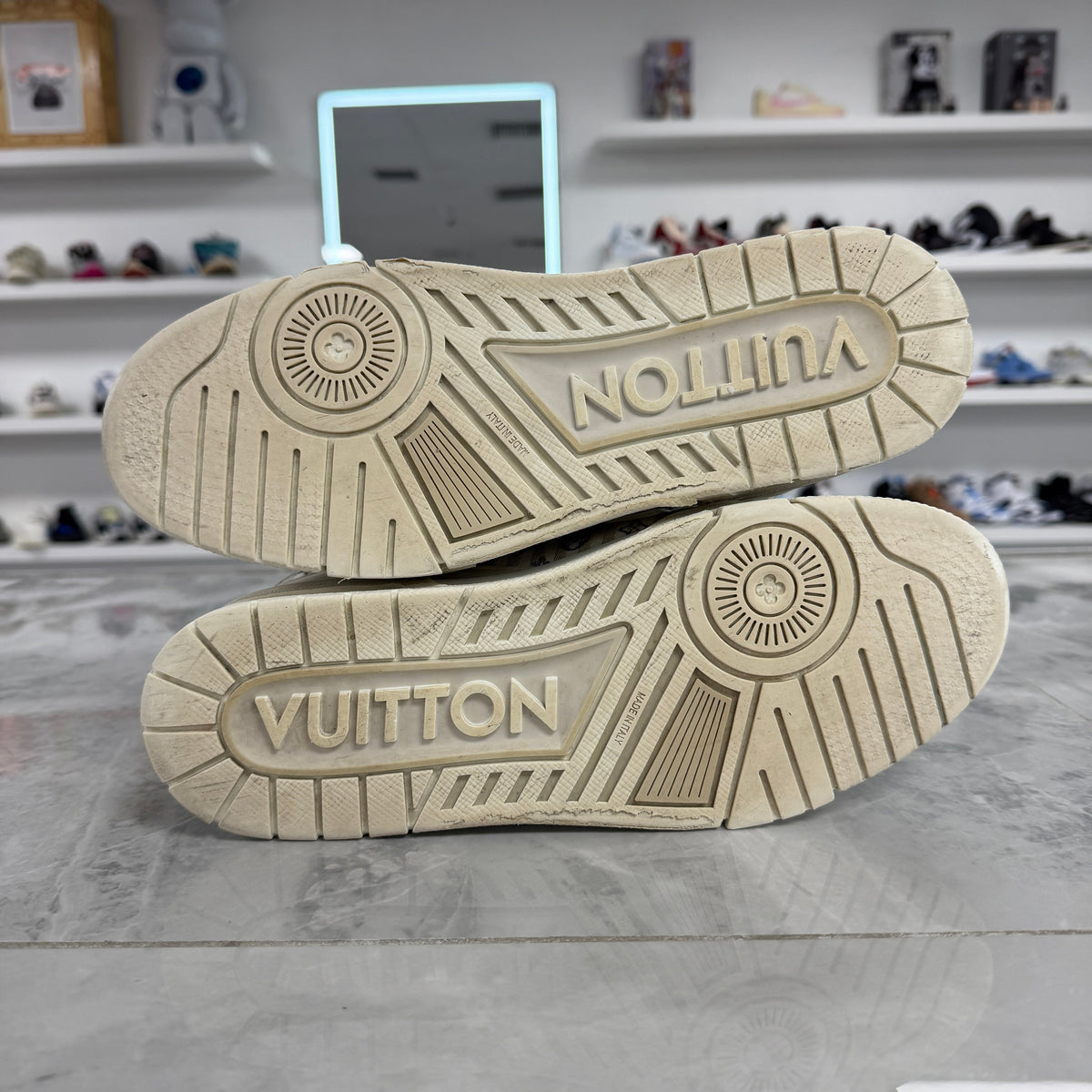 Louis Vuitton Mini Monogram Stripe Trainer Sneaker - view 6