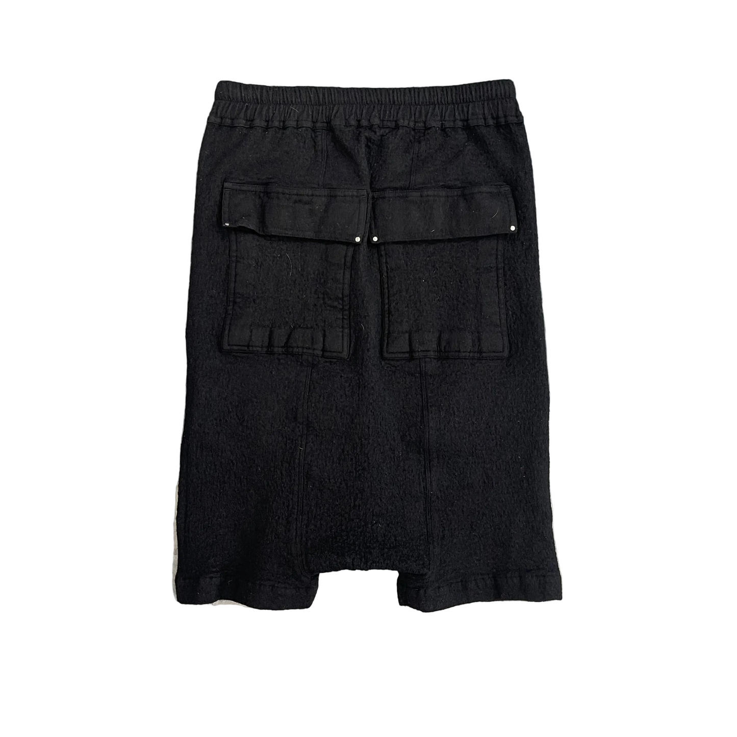 Rick Owens Wool Cotton Pod Shorts
