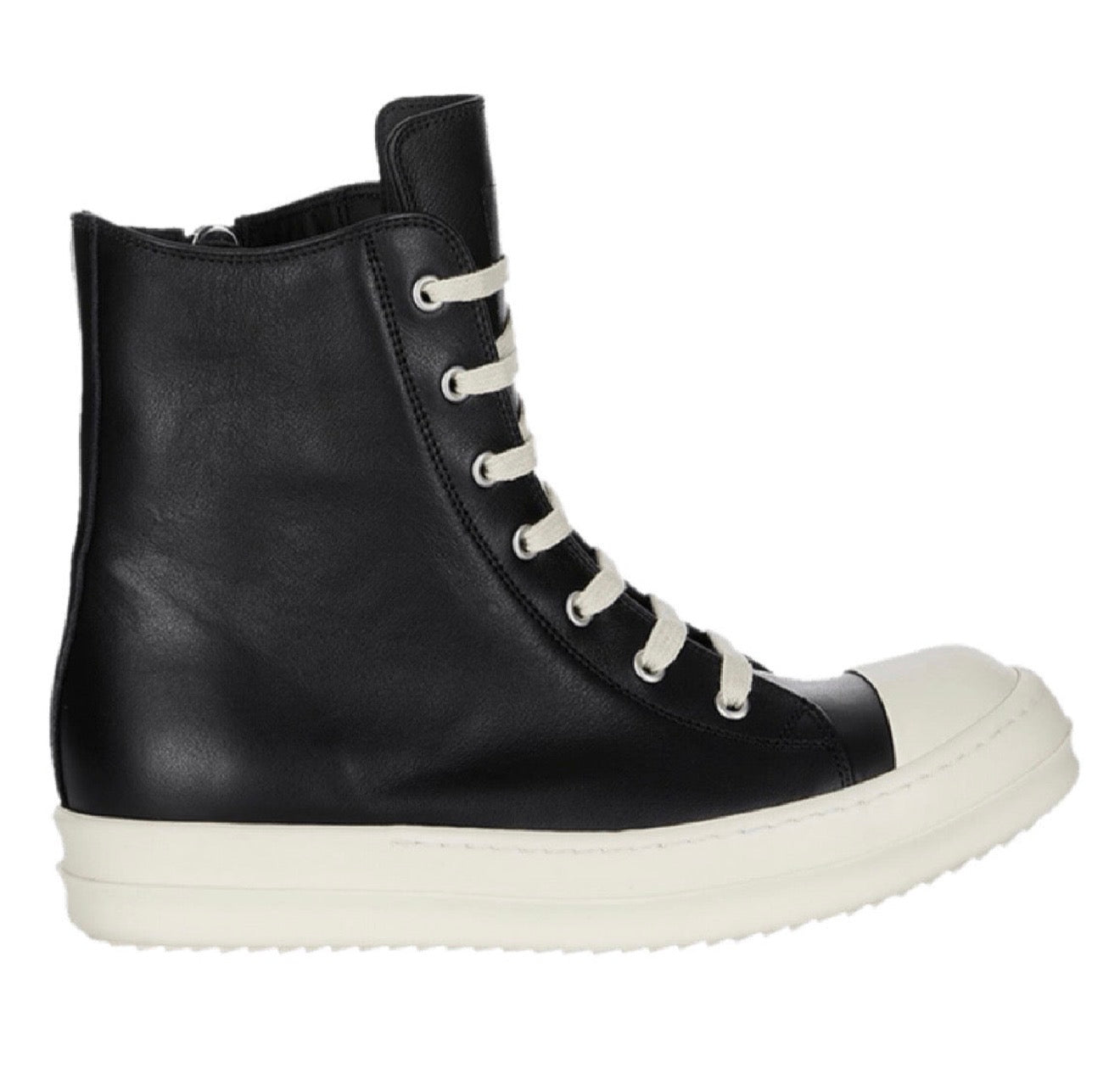 Rick Owens Concordians Leather High Black Milk Ramone’s (USED)